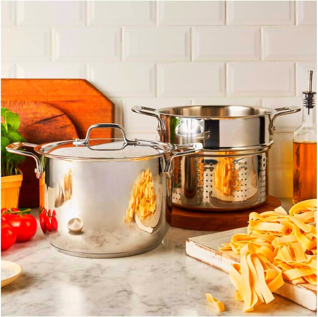 All-Clad 6-Quart Stainless Steel Pasta Pot and Insert