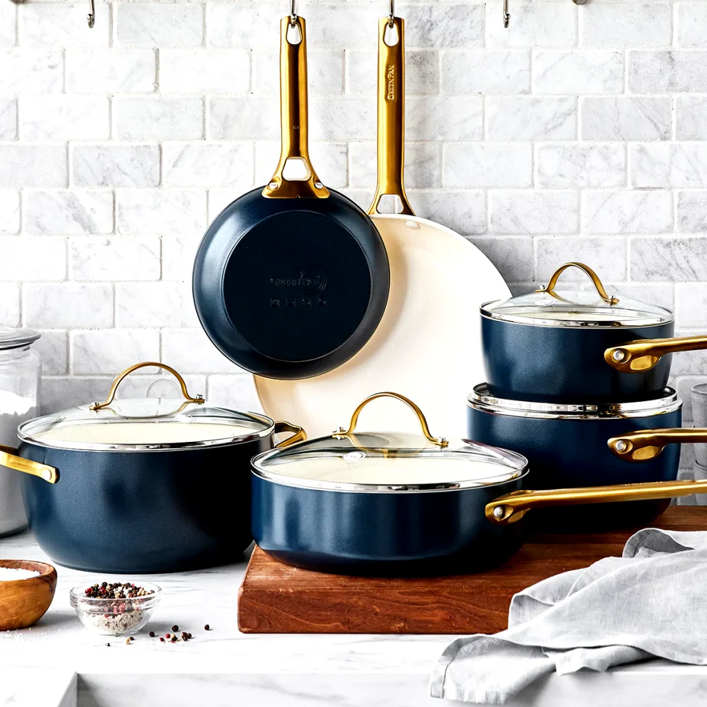 10-PIECE COOKWARE SET | TWILIGHT WITH GOLD-TONE HANDLES