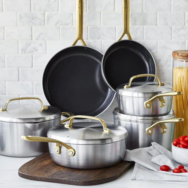 GP5 STAINLESS STEEL 10-PIECE COOKWARE SET