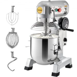Commercial Food Mixer, 10Qt Commercial Mixer with Timing Function